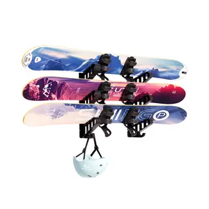 Hikeen Skateboard Rack Wall Mount Skateboard Storage Rack Skateboard Holder, Load Bearing Skateboard Rack, Vertical Space Saving Design Organiser
