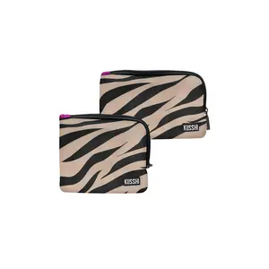 Kusshi On-the-go Pouch Set in Zebra