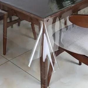 Transparent Tablecloth, 1 Count Table Cover, Washable Table Cover, Thickened Tablecloth for Dining, Parties and Camping, Customizable for Home Decor, Picnic Table Cover