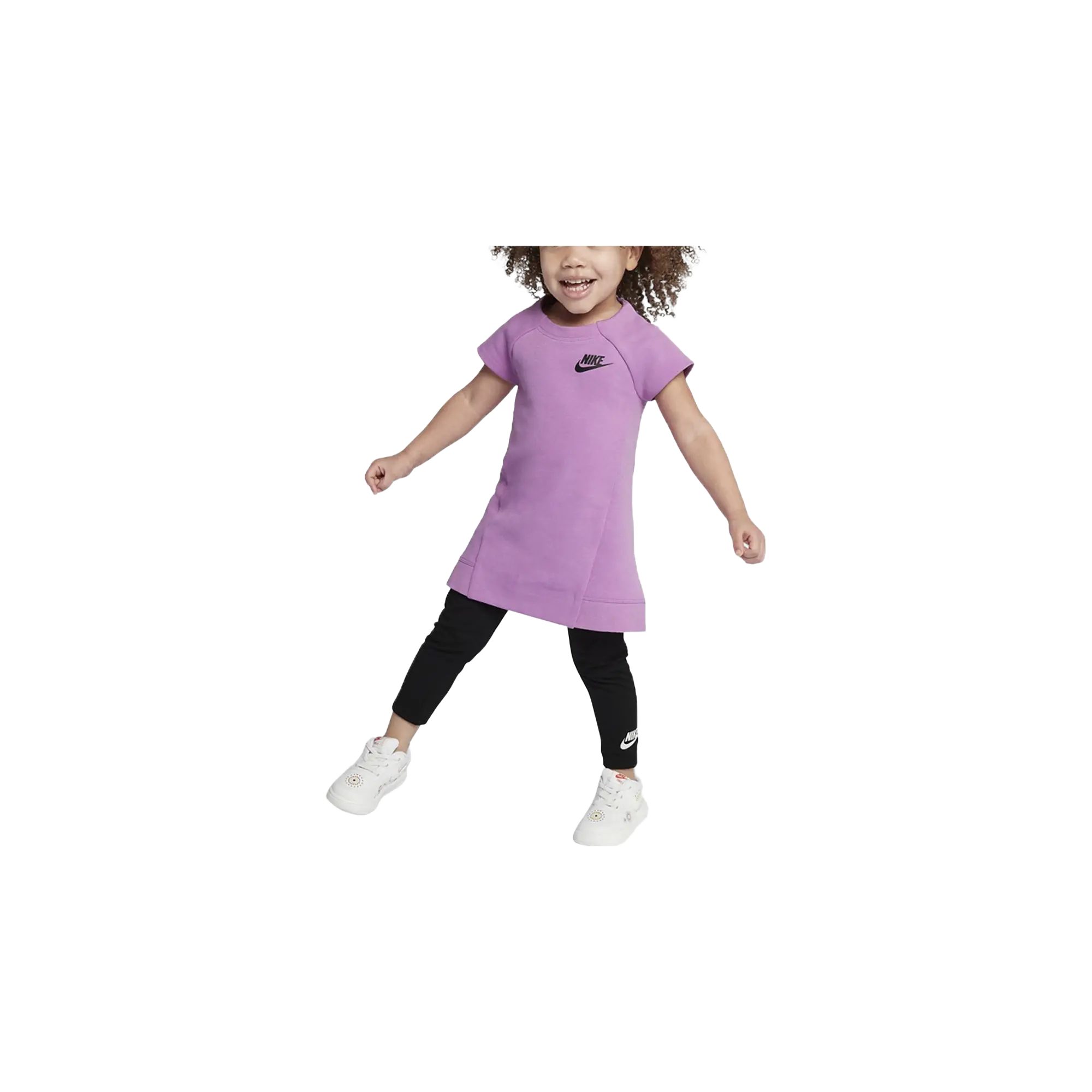 Nike 2 Piece Set - Dress and Leggings TD "Rush Fuchsia / Black" 26C084 P3R