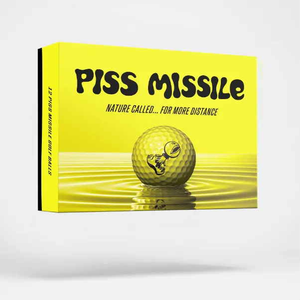 PISS MISSILE GOLF BALLS 12PK- Long Distance