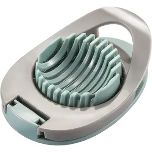 Egg Slicer for Boiled Eggs Strawberry  with Stainless Steel Wire (Green)