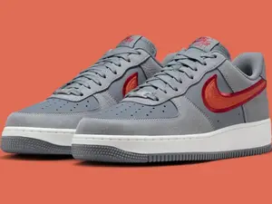 Nike Air Force 1 Low '07 Smoke Grey Red IB6842-001 Men’s Shoes NEW