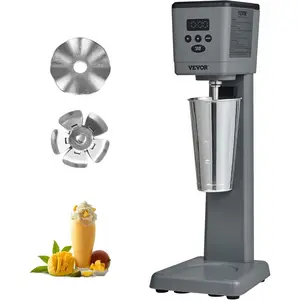 Father's Day Gift VEVOR Milkshake Maker, 375W Electric Milkshake Machine, Single Head Drink Mixer Blender Machine, LED Intelligent Microswitch, 3-Speed Milkshake Mixer with 820 ml Stainless Steel Cup