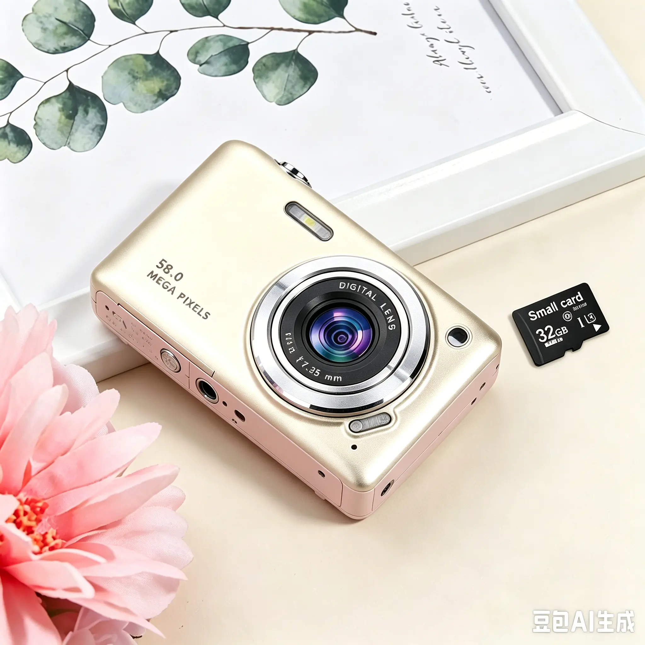Instant Pocket-Sized Digital Point & Shoot Camera with 32GB Card, Wrist Strap, Self-Timer, Anti-Shake, Multiple Filters, Capture-Ready for Daily Vlogging/Photography, Ideal Mini Gift for Teens & Adults #SummerVibes, Guys Gifts