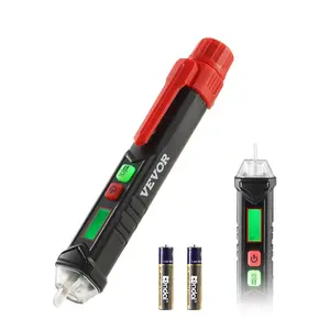 VEVOR Voltage Tester, Non-Contact Voltage Detector with Adjustable Sensitivity, Dual Range AC 12V-1000V/48V-1000V Live Null Wire Tester Pen with Visual and Audible Alarms, CAT III 1000V Rating