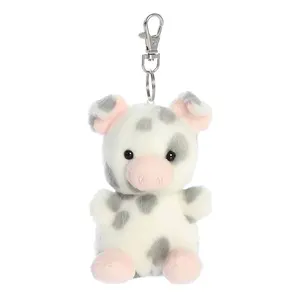Palm Pals Adorable Piggles Spotted Piglet White Soft Plush Collectable Stuffed Animal