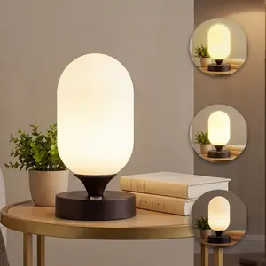 JONATHAN Y Eli Bohemian Farmhouse Iron Rechargeable Integrated Portable LED Table Lamp , for bedroom, living room, foyer, hallways, dining room, dorms