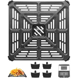 Air Fryer Oven Tray Replacement for Cuisinart AIR-200 6QT Air Fryer oven, Stainless Steel Pan Air Fryer Tray Replacement Air Fryer oven Accessories