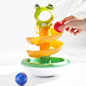 Frog Track Spin Fun + Tumbler Anti-Fall + Dual Texture Ball, Enhance Hand-Eye Coordination, Best Parent-Child Interactive Toy