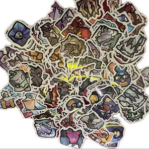 Pokemon 10 Sticker Bag - Assorted Designs Featuring Popular Characters in Various Styles and Colors