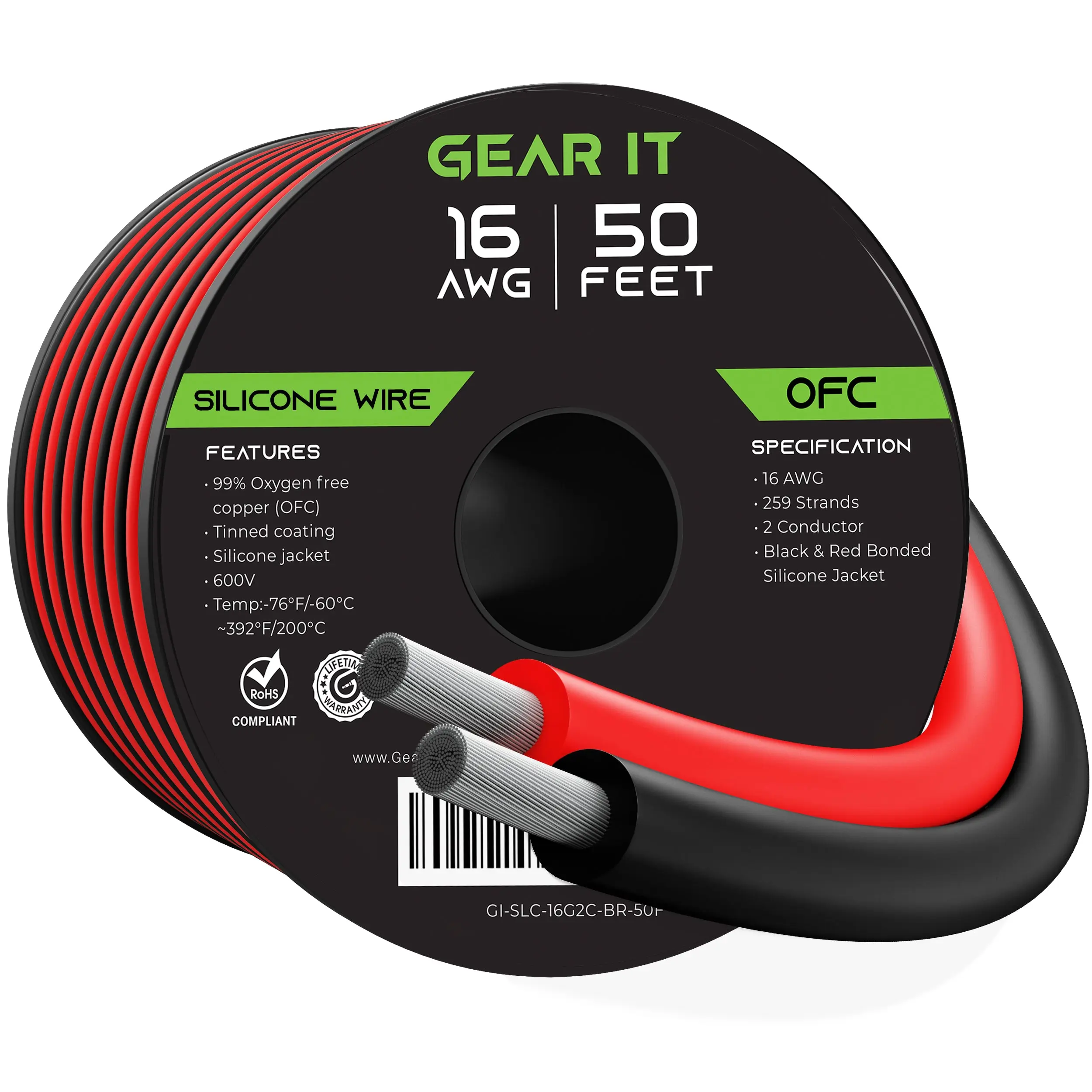 16AWG 600V Tinned OFC Stranded Bonded Silicone Wire