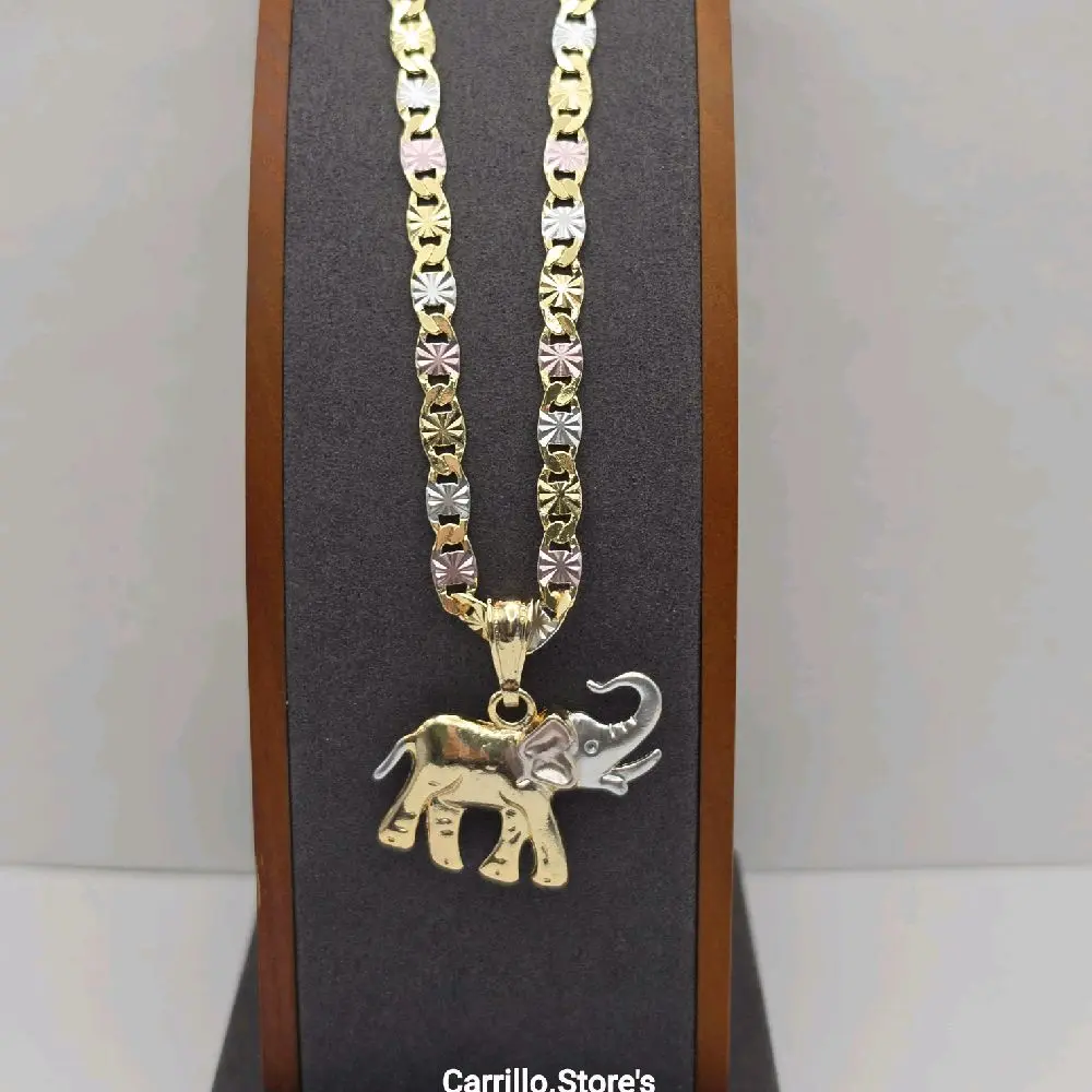 ELEPHANT' THREE COLOR'S beautiful style necklace gold-plated fashion design