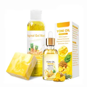 3 PCS Yoni Wash Yoni Oil Yoni Soap Bar, Feminine Wash Yoni Oil for Women pH Balance, Natural Yoni Bar Soap V Moisturizing Body Wash Deodorants, Yoni Wash Set