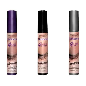 Prosa 4 en 1 Eyelash Mascaras with Waterproof Formula, and Eyeliners, Super Volume, Long Lasting Makeup Silicone Cosmetic Smooth Easy Application