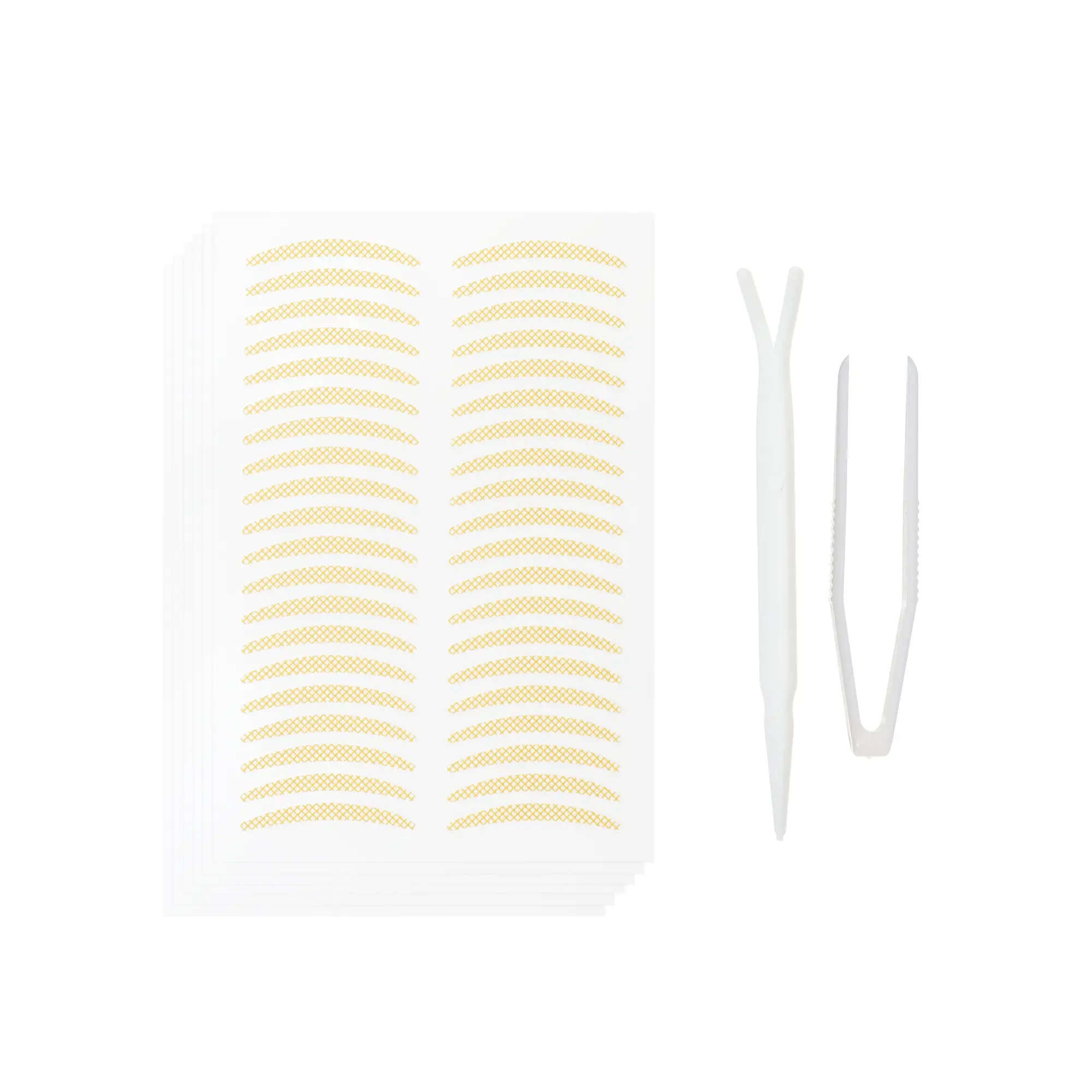 VOCOSTE 240 Pcs Invisible Double Eyelid Stickers with a Fork Tweezers Suitable for Single Eyelid