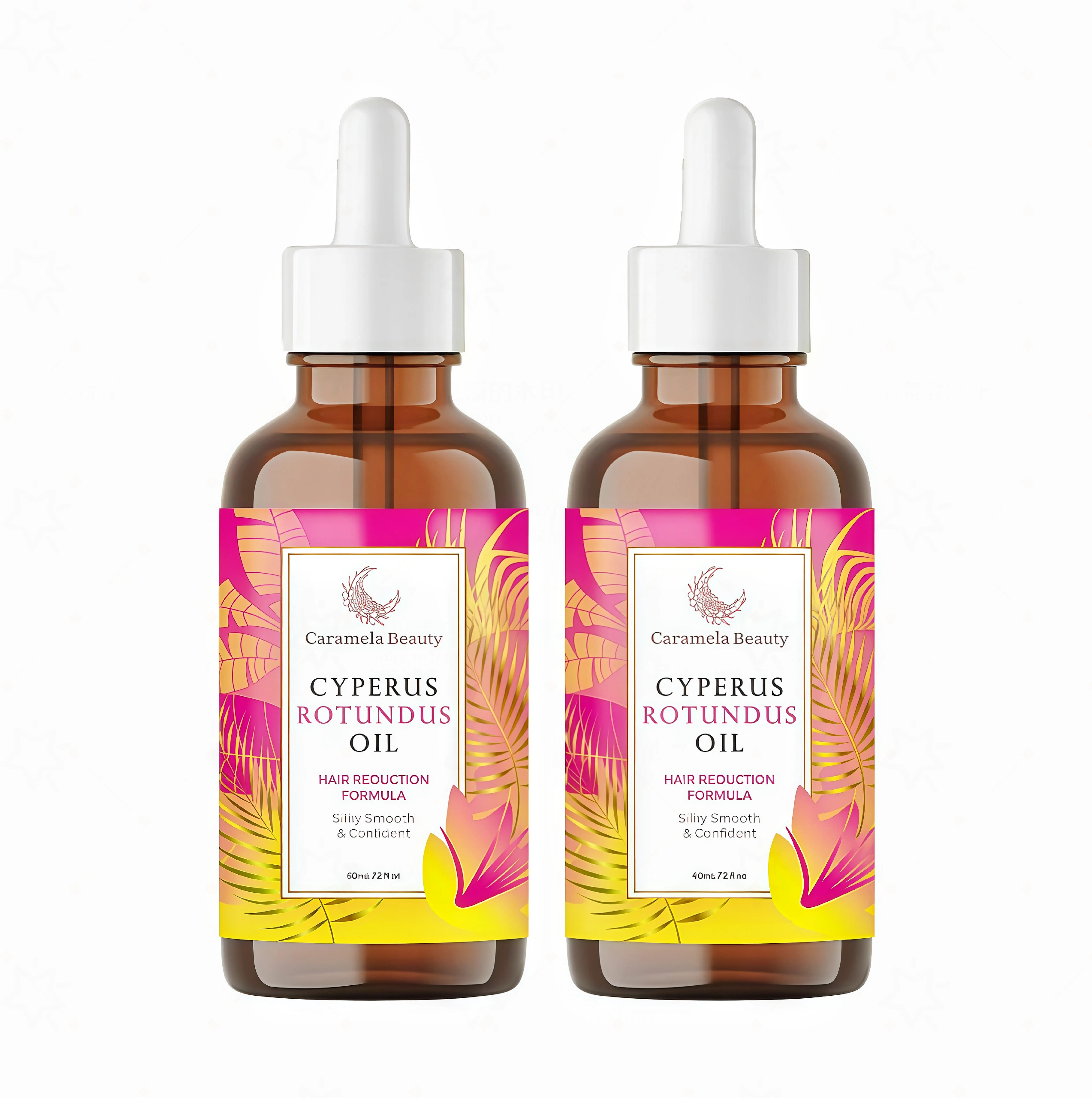 2 Pack Caramela Beauty Cyperus Rotundus Oil for Natural Permanent Hair Reduction RE , Mild and Non-irritating Body Care Wax, Moisturizing & Soothing for Skin Care Depilatory, Unisex Hair Removal Cream oil, Daily Use Cosmetic Gentle Removal