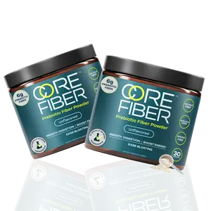 Core Fiber Prebiotic Blend 60 Servings – Fiber Supplement for Women & Men – 6g Prebiotic Fiber Powder – Daily Blend for Gut Health, Bloating, Regular Digestion, Energy, Fitness & Healthcare – Soluble & Insoluble, Sugar Free