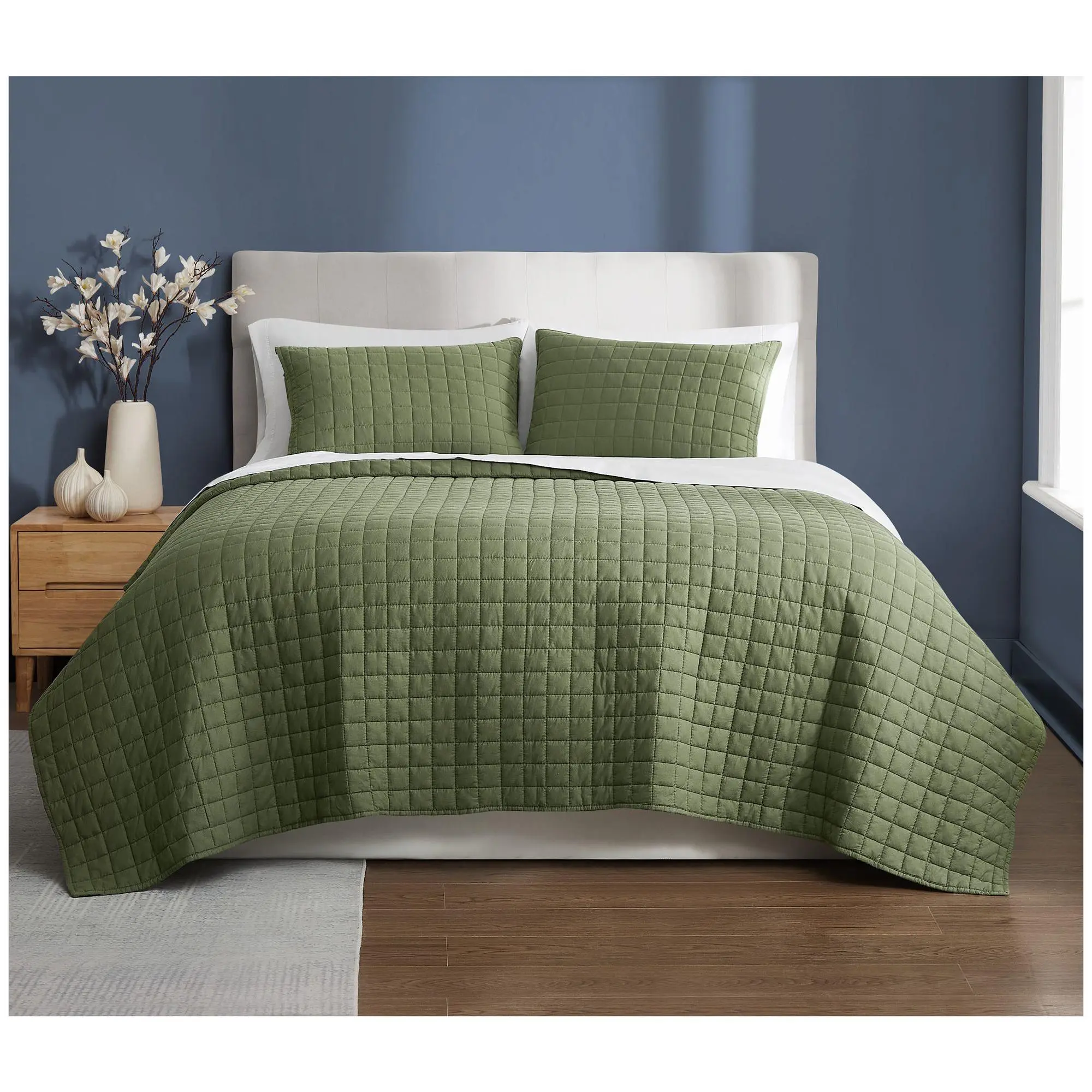 Brooklyn Loom Essential Cotton King 3-Piece Quilt Set
