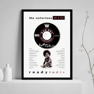 The Notorious B.I.G 'Ready to Die' Hip-Hop Graphic Paper Wall Art Print - No Frame, Up to 65% Off, Free Shipping - Home Decoration, Room Decor Posters & Prints