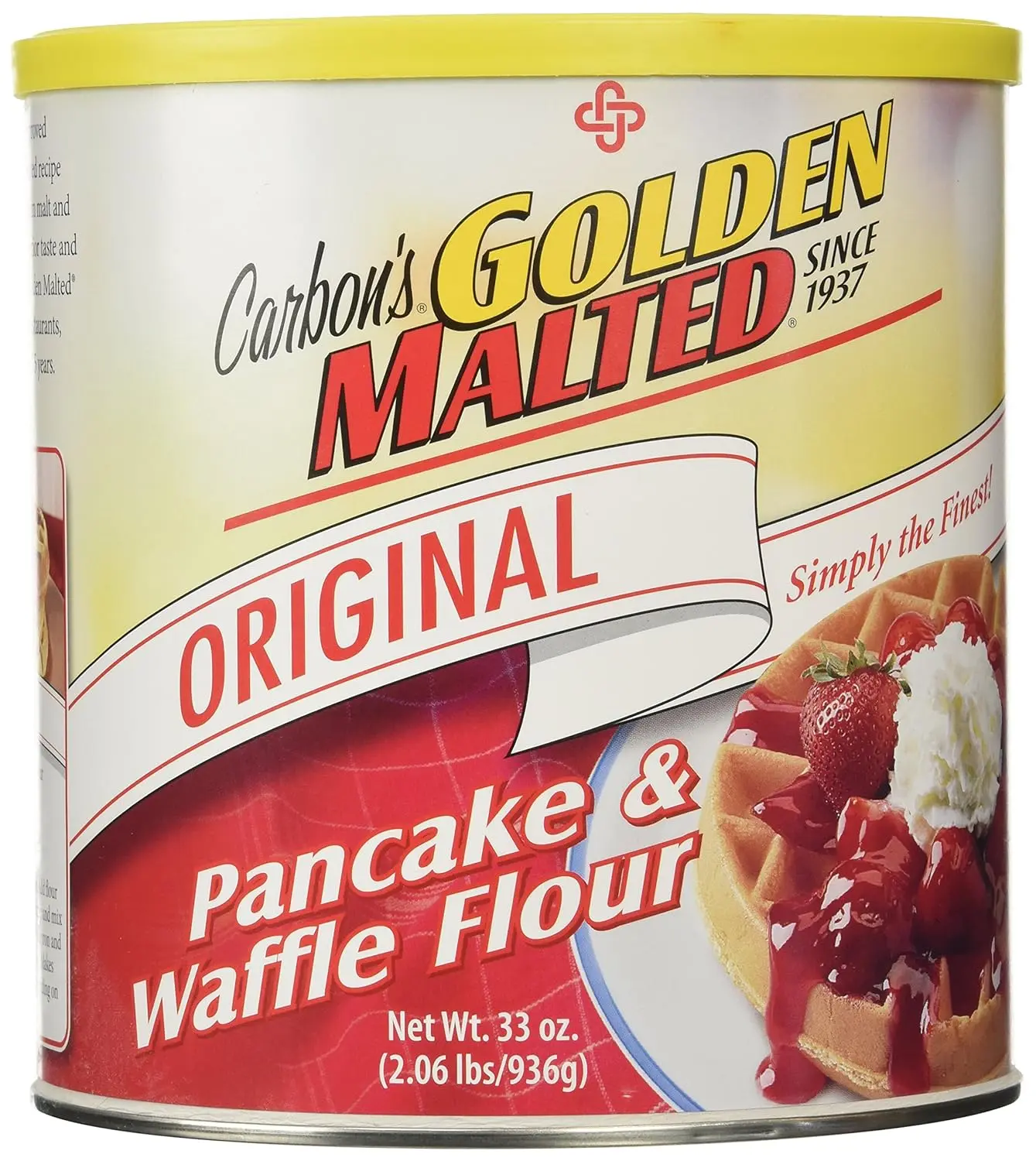 Golden Malted Waffle and Pancake Flour, Original, 33-Ounce Can  Natural