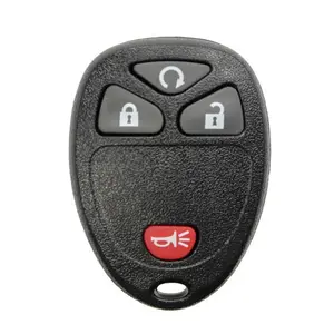 Replacement Key Fob Shell - 4-Button Keyless Entry Fob Case for 2007-2021 GM Vehicles, FCC# OUC60270/OUC60221