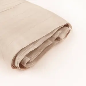 Beige Accordion Crinkle Taffeta Fabric Bolt 54"x10 Yards