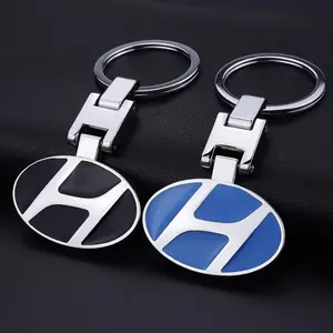 Car Emblem Keychain Zinc Alloy Keyring Pendant For Hyundai I30 I20 Ix35 Palisade Nexo Kona I10 Tucson Veloster Elantra Grandeur Sonata Azera SantaFe Rohens Coupe Accent Equus I40 Aslan Avante Veracruz