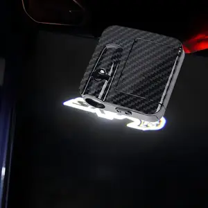2pcs For SRT Led Puddle Door Lights, Ultra-Bright LED 3D Laser Ghost Shadow Car Logo Light,Wireless welcome light