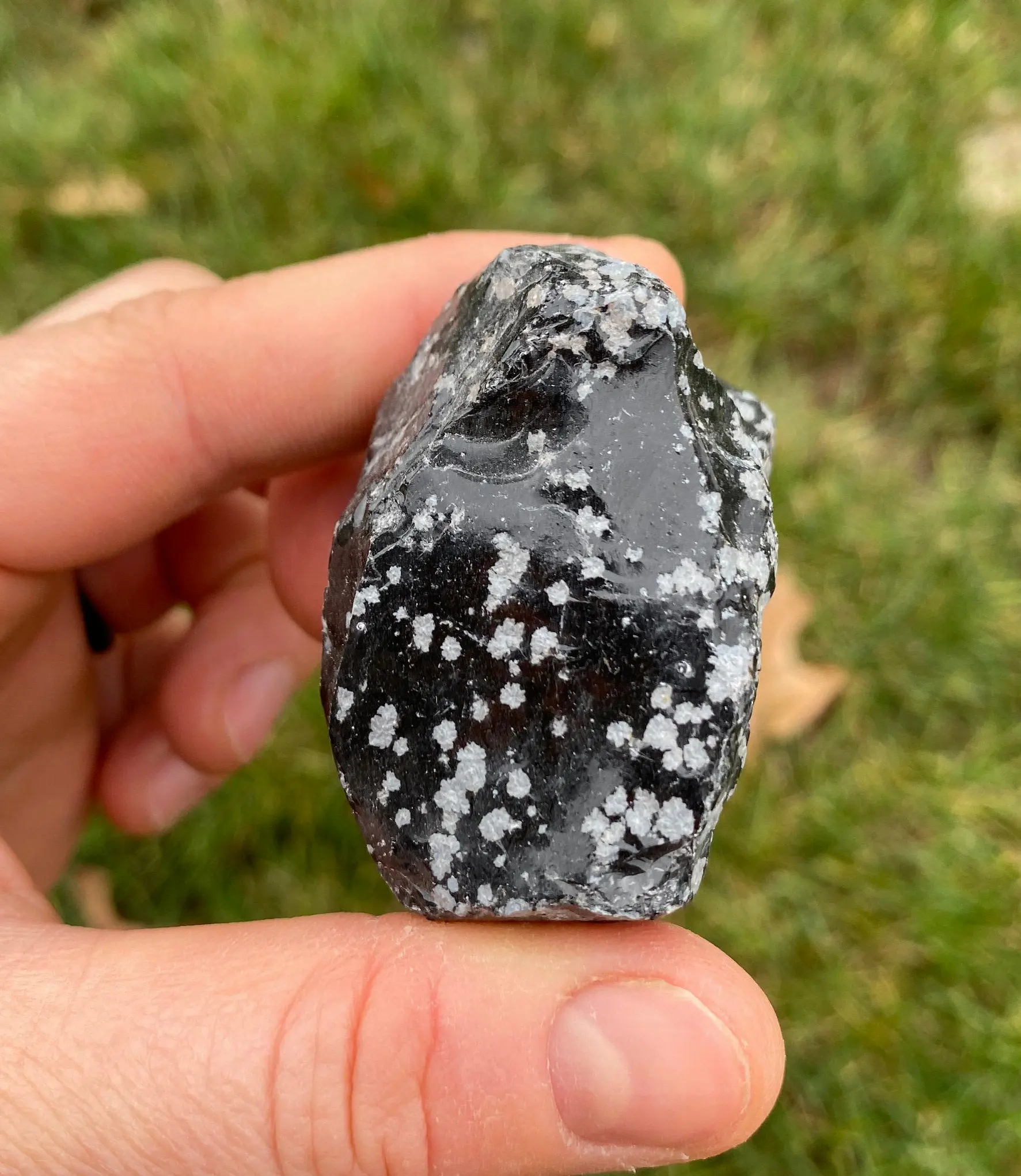 Raw Snowflake Obsidian Stone for Jewelry Making