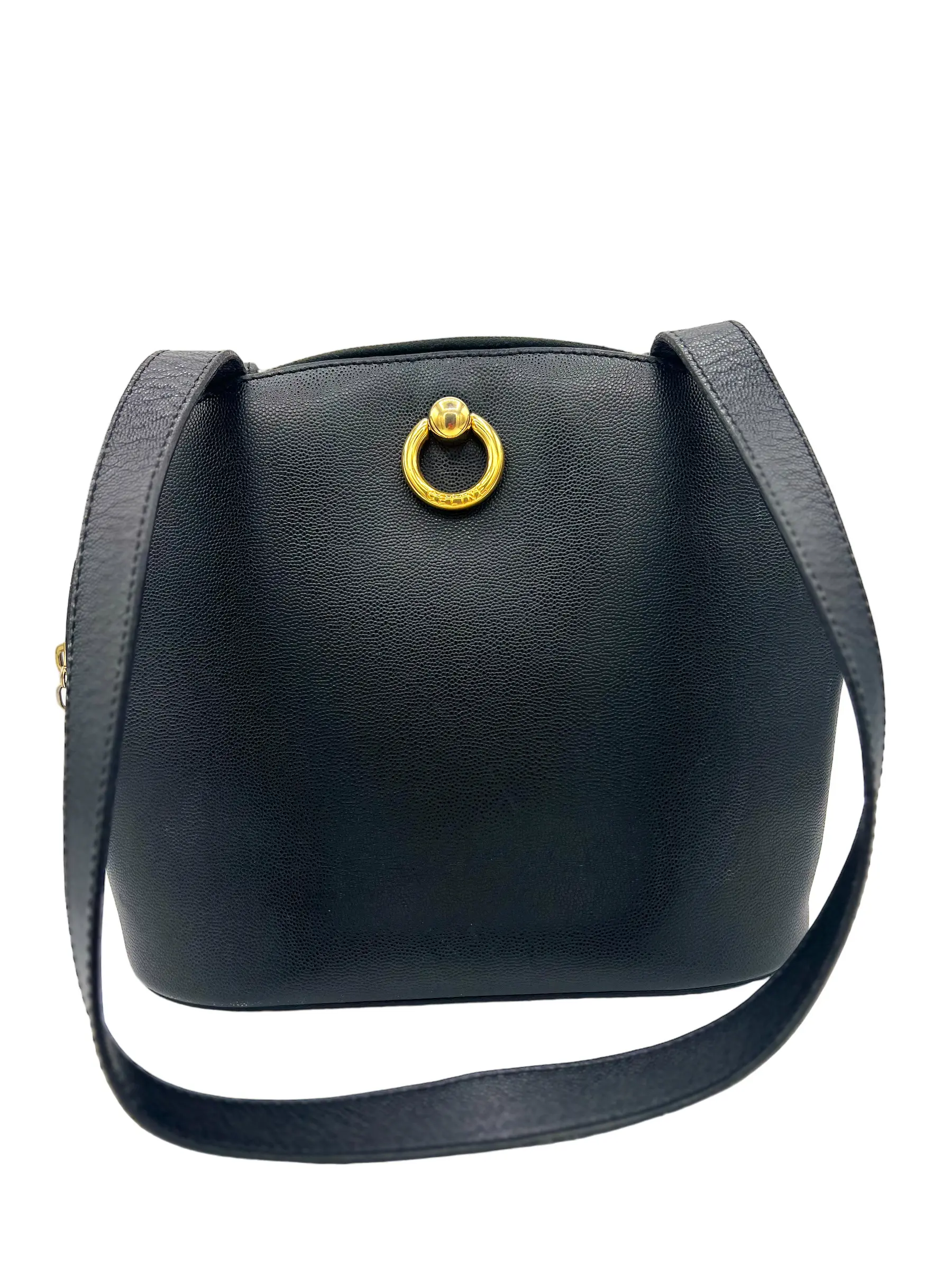 Pre-owned Celine LEATHER Shoulder Bags VINTIAGE HALF MOON SHOULDER HANDBAG