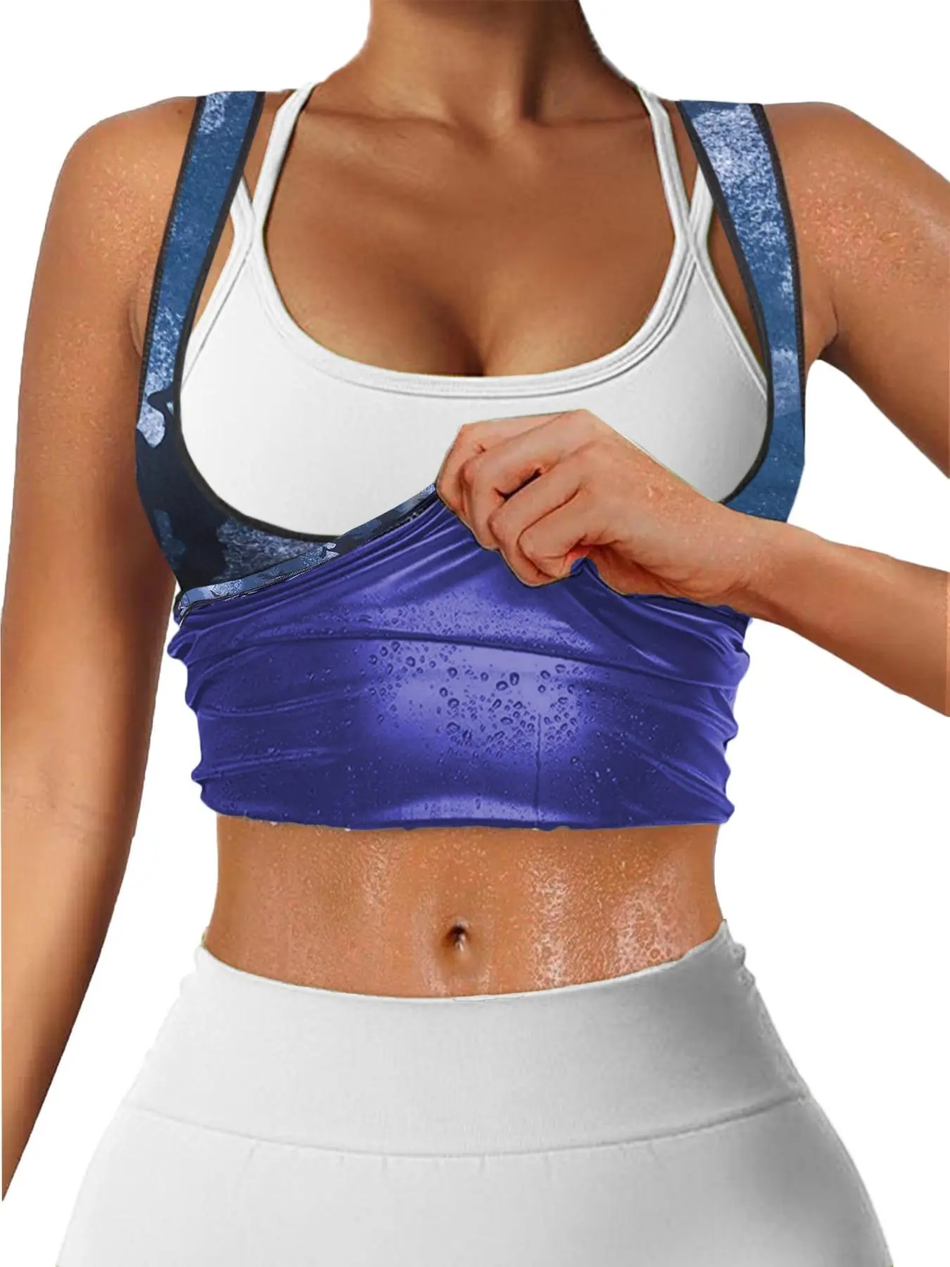 Women's Plain / Camo Print Sports Tank Top, Solid Sleeveless Sauna Top, Women Sport & Outdoor Clothing for Workout Gym Exercise, Sleeveless Gym Tops, Workout Clothes, Athletic Tops Women's Plain / Camo Print Sports Tank Top, Solid Sleeveless Sauna Top, Women Sport & Outdoor Clothing for Workout Gym Exercise, Sleeveless Gym Tops, Workout Clothes, Athletic Tops