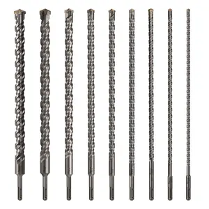 1/2''~1'' X 18" Long SDS PLUS Concrete Masonry Rotary Hammer Carbide Drill Bit,Carbide Tipped for Concrete, Brick, Cement Walls, Stone