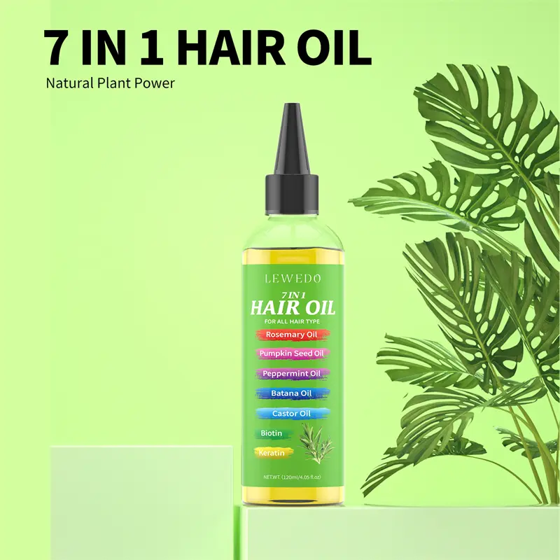 LEWEDO 7-in-1 Unisex Hair Serum - Anti-Hair Loss & Damaged Hair Repair, Deep Moisturizing for Frizz Control, Smooth Shiny Hair, All Hair Types Friendly, 7 Mild Ingredients