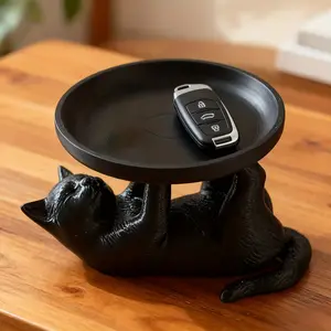 3D Printed Jewelry Box Storage, Cute Cat-Shaped Jewelry Tray, Key Tray, Playful and Adorable Cat Design, Novel Style, Suitable for Home Jewelry, Watches, Skincare Products, Desktop Jewelry Organizer, Birthday Gift, Holiday Decoration, Jewelry Trays