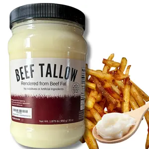 Beef Tallow 30 oz Value - 100% Rendered Beef Fat Shelf Stable, Fits in Fridge and Pantry