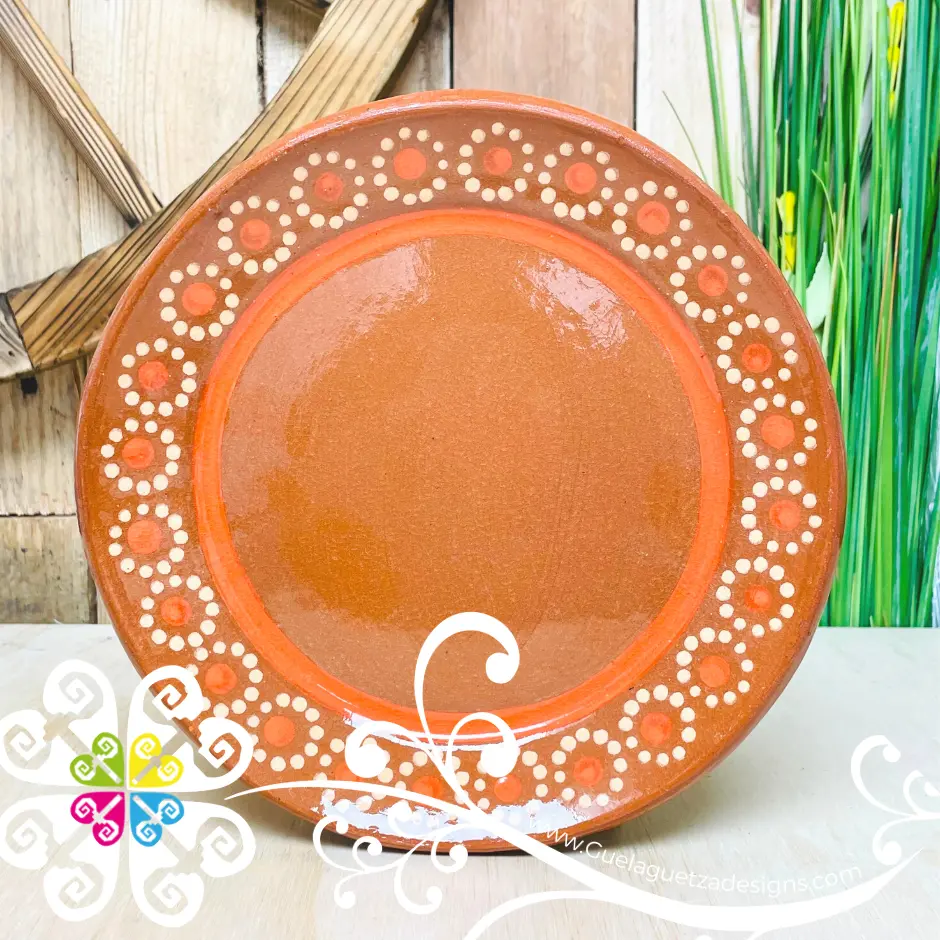 Medium Capula Sencillo Plate - Single Capula Sencillo Clay Plate