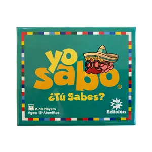 Yo Sabo: Edition 2 - NEW Family-Friendly Bilingual Card Game with 198 Cards for All Ages - More Cards More Game Time - Challenge Your Spanish with Trivia & Hilarious Chancla Challenges and COMO SE DICE !