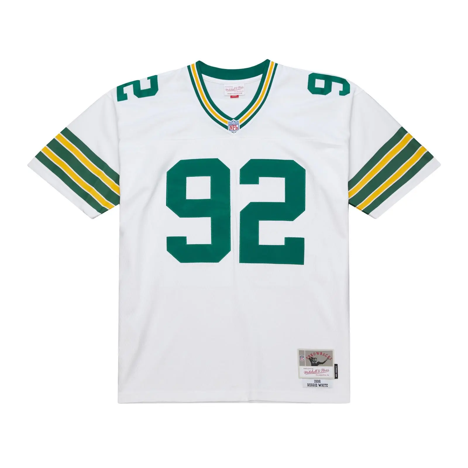 Reggie White Green Bay Packers 1996 White Legacy Jersey NFL Throwback Mitchell & Ness