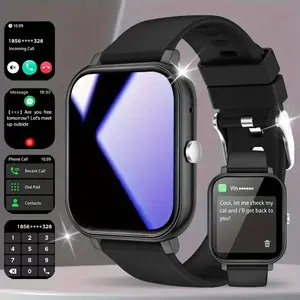 Unisex Multifunctional Smart Watch - 1.83" HD Screen, Wireless Call, Camera Control, Music Adjustment, Sports Functions, Custom Wallpapers | iPhone Android Compatible, Call & SMS Alerts