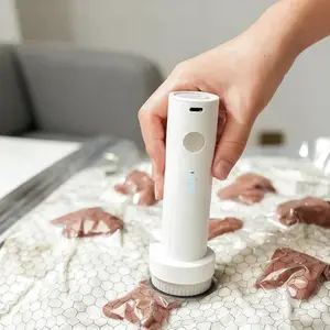 Travel Vacuum Pump - Radio Packaging Machine, Rechargeable Booster, Portable Design, Cordless Vacuum Sealing, with Vacuum Storage Function for Home Clothes, Blankets, Shirts, Coats, Scarves, Jackets, and Pants