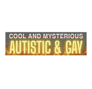 cool and mysterious and gay | Bumper Sticker AND Magnet | Funny Meme Sticker | 8.7'' X 2.7'' | Waterproof Premium Quality