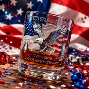 USA 250th Anniversary Commemorative Coffee Mug - Patriotic Gift for Independence Day 4th of July, Red White Blue Ceramic Cup for Family Gathering