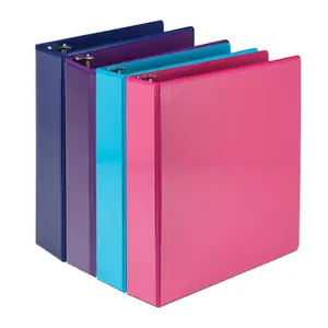 Samsill MP46469 2 in. Durable View, 3-Ring D-Ring Storage Binder, Assorted Colors