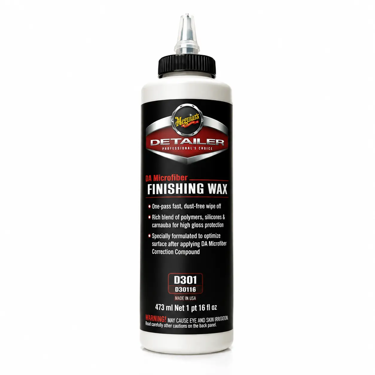 Meguiar's Detailer D301 DA Microfiber Finishing Wax 16 oz (473 mL)