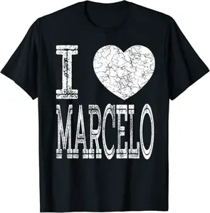 I Love Marcelo Valentine Boyfriend Son Boy Heart Husband T-Shirt - Salvadorata Shop 33B08RDYHLBS