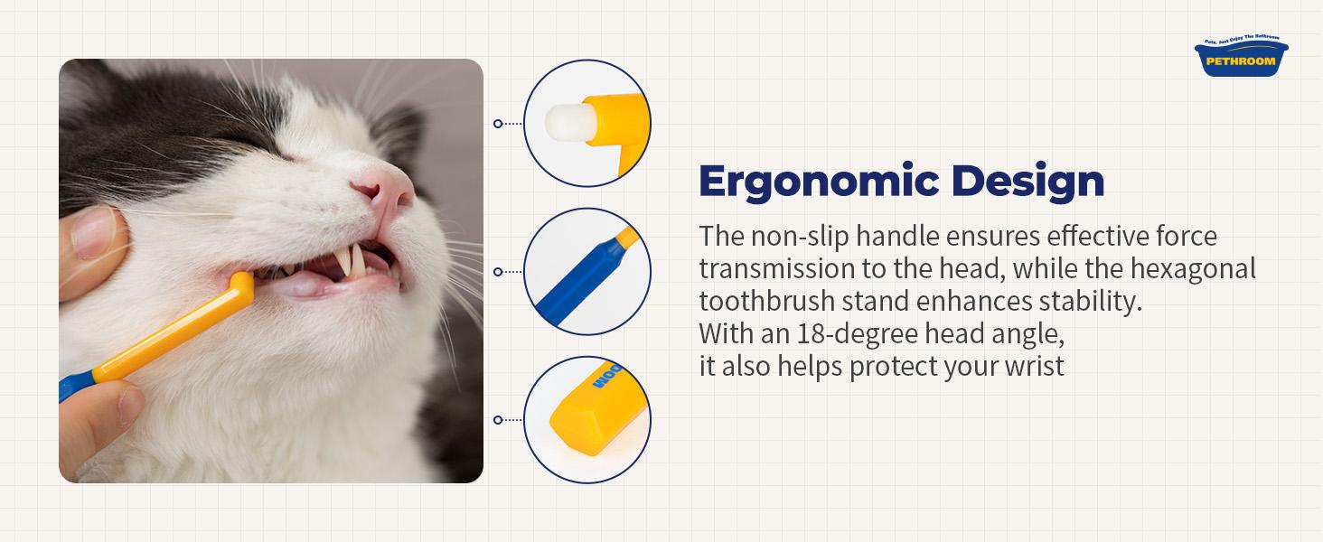 PETHROOM Dental Clean Toothbrush Extra Small for Cats and Dogs PETHROOM Dental Clean Toothbrush Extra Small for Cats and Dogs