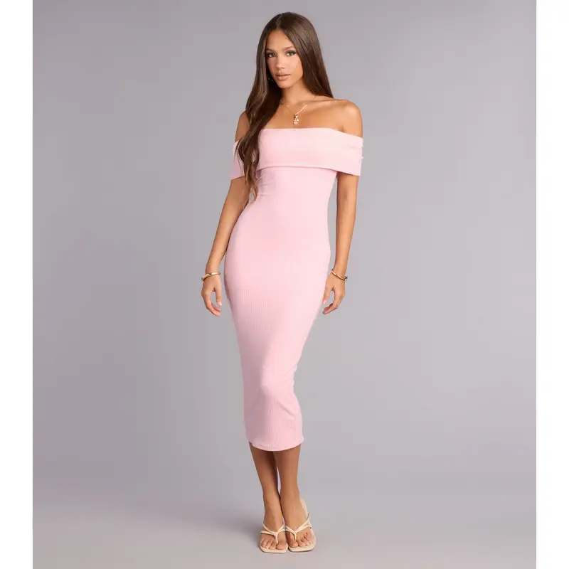 bodycon midsize midi dress outfit ideas - TikTok Shop