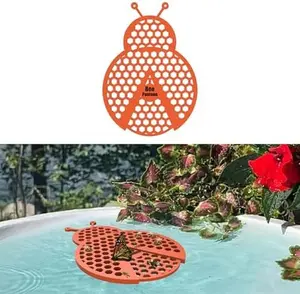 1 Pc - Bee Watering Station, Butterfly Watering Station, Garden Decor - Ladybug - Orange