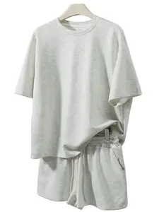 Women's Two-Piece Matching Homecoming Set, Summer Comfortable Wear, Top, Perfect for Relaxing at Home, Outdoor Walks, Gym